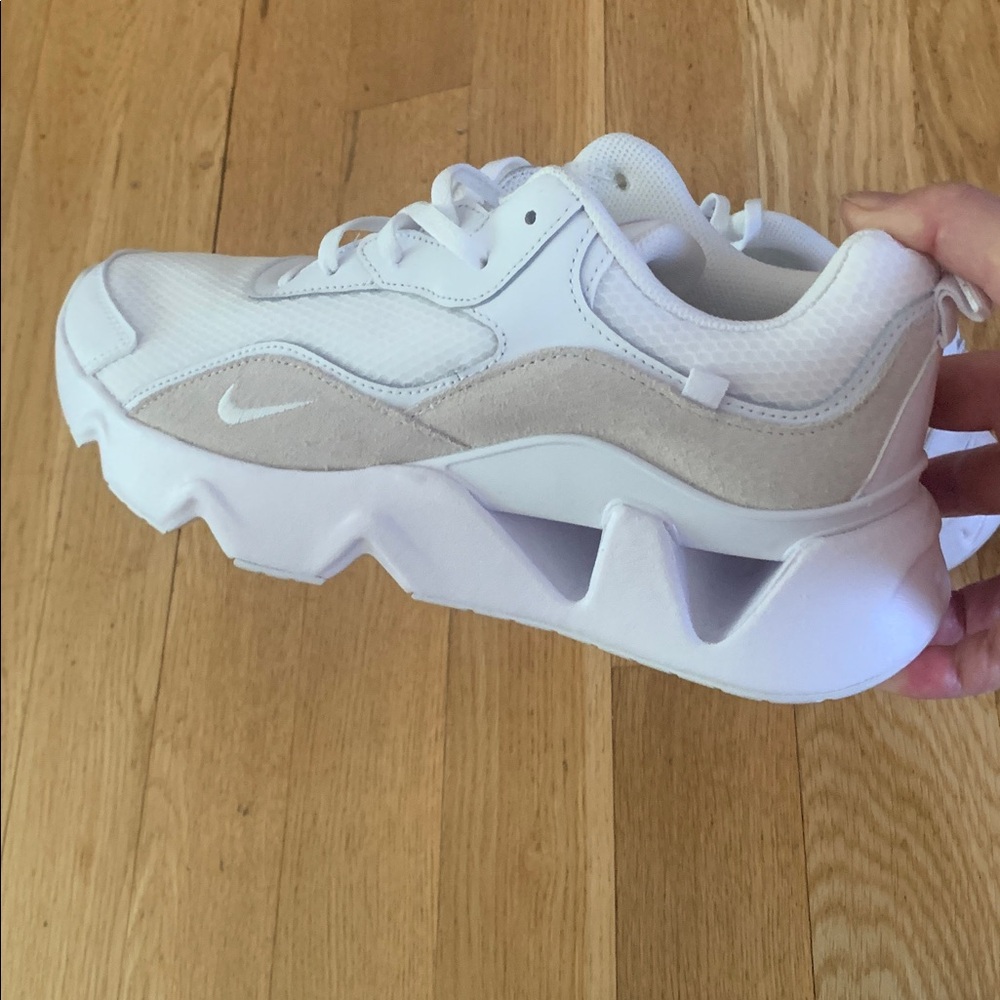 Nike Ryz 365 2 Women's White and Beige Chunky Platform Sneakers